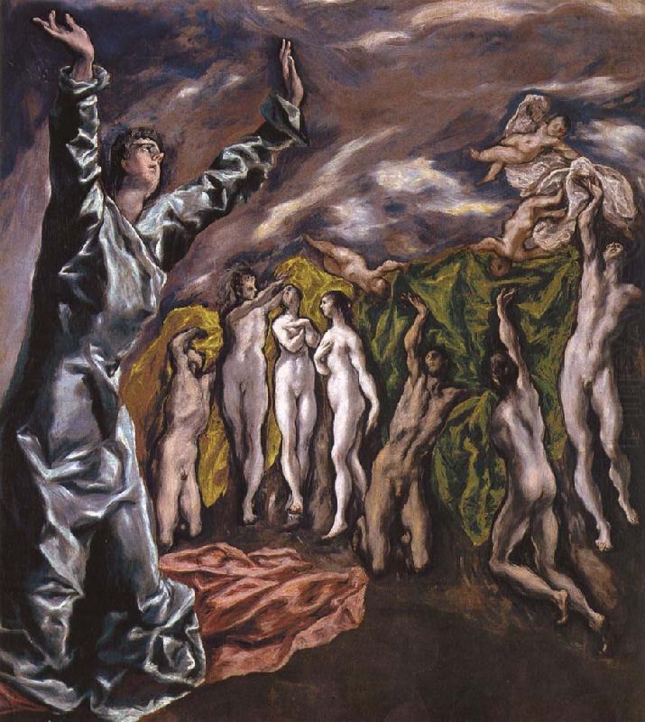 The Vision of St John, El Greco